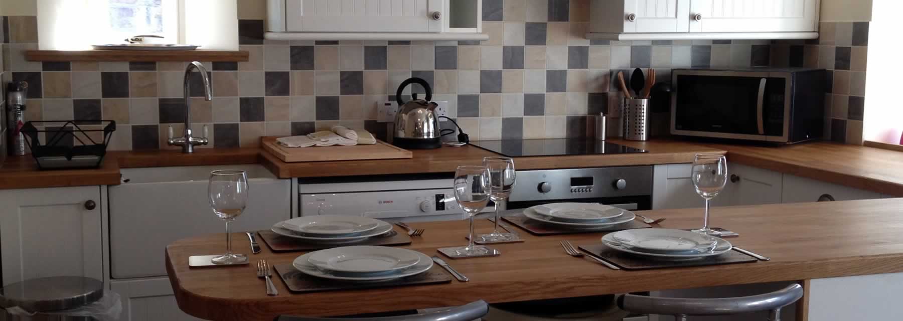 The kitchen at Gartmore Cottage, West Linton